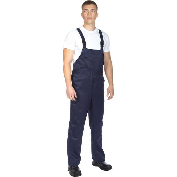 Костюм рабочий «Аватар» с полукомбинезоном, размер 44-46, рост 158-164 см, цвет сине-васильковый