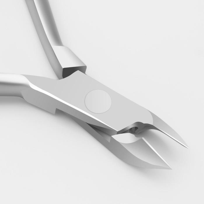 Кусачки маникюрные, для кутикулы, пружинное соединение, 10см , рабочая область-9мм, цвет серебристый