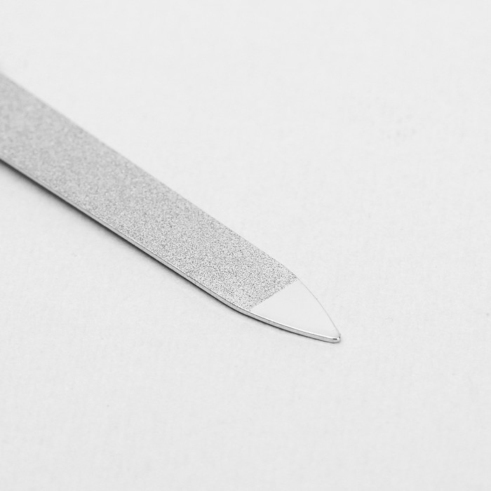 Пилка металлическая для ногтей, 10,5см, цвет чёрный