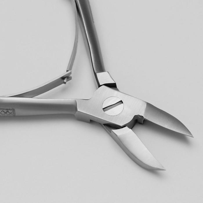 Кусачки педикюрные, двойная пружина, 10см, рабочая область-17мм, цвет серебристый