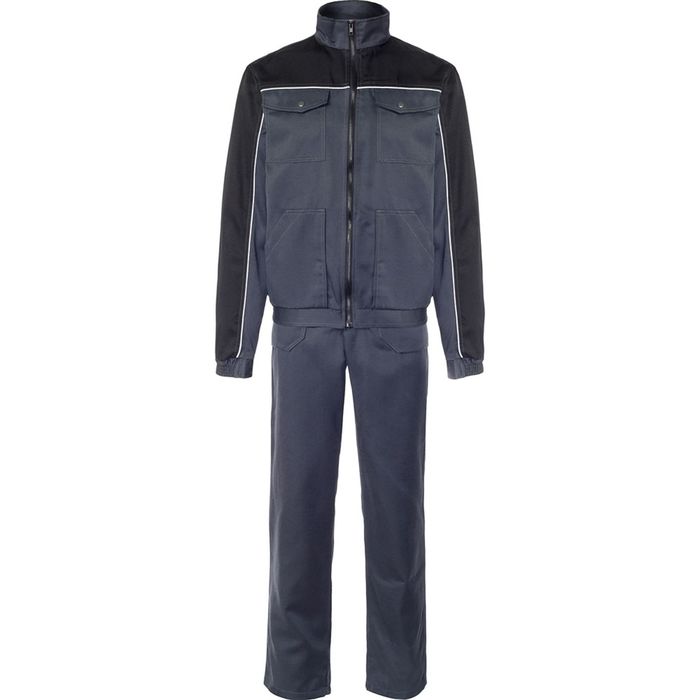 Костюм рабочий «Аватар», размер 44-46, рост 182-188 см, цвет серо-чёрный