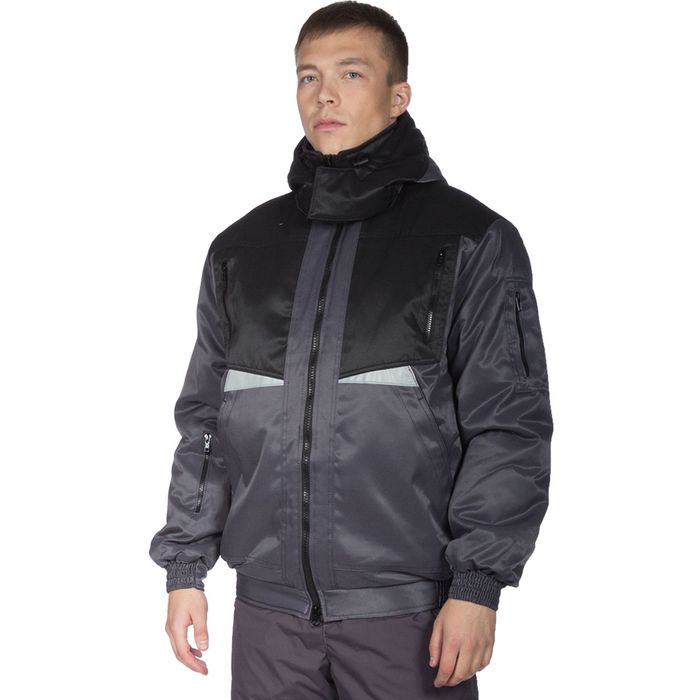 Куртка «Пилот», размер 48-50, рост 182-188 см, цвет серый