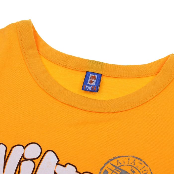 Футболка для мальчика спортивная "Шафран", рост 98-104 см (28), цвет шафран