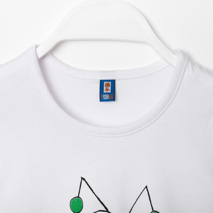 Костюм для девочки "Кузнечик", рост 122-128 см (32), цвет белый/зелёный