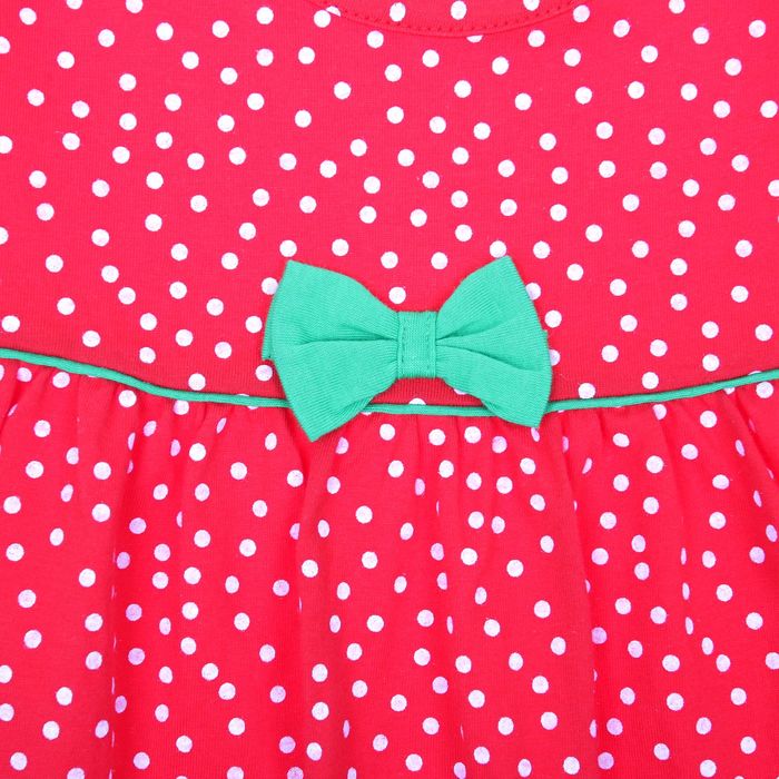 Сарафан для девочки "Горошек", рост 98-104 см (28), цвет красный