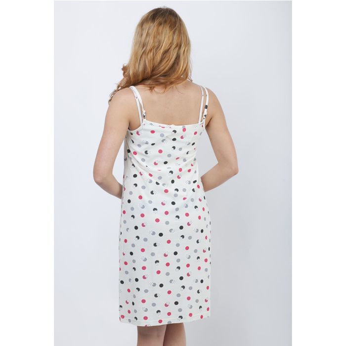 Сорочка женская ночная "Горох в горохе", рост 170-176 см, размер 44 вискоза