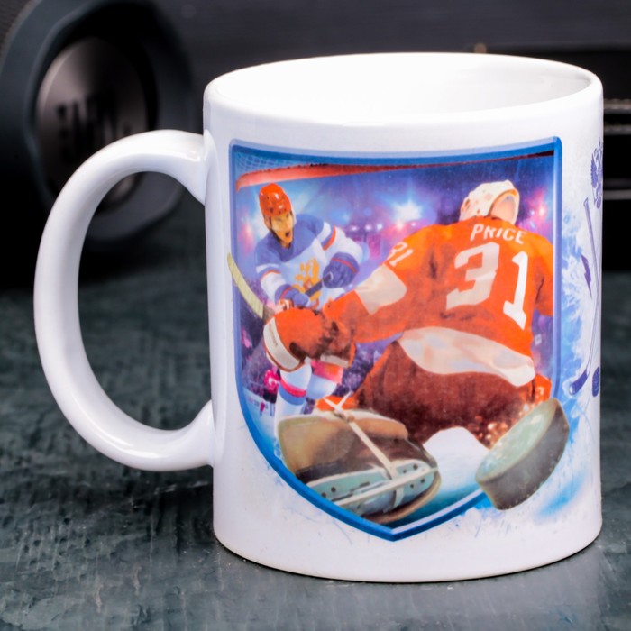 Кружка "Россия - Непобедима" хоккей, 330 мл, сублимация