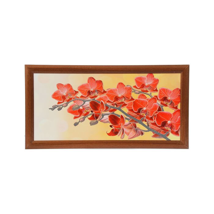 Картина "Красные орхидеи"