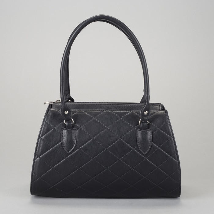 Сумка женская на молнии, 1 отдел, наружный карман, чёрная