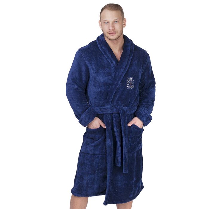 Халат мужской М 2 W синий, р-р 58
