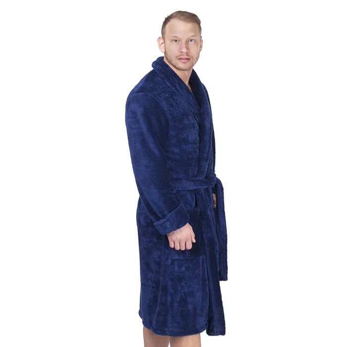 Халат мужской М 2 W синий, р-р 56