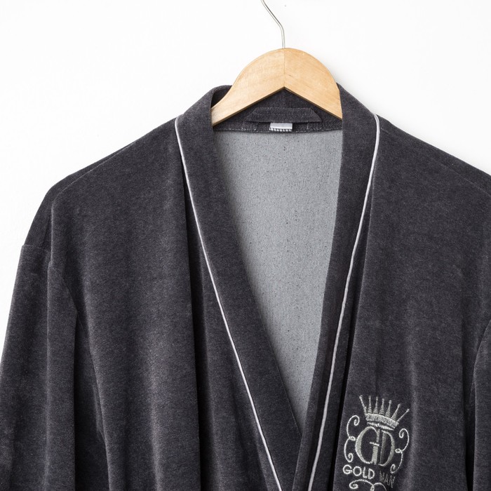 Халат мужской 531 серый, р-р 48