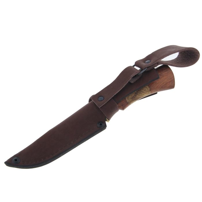 Нож нескладной "Рыбак" СТ-7, г.Павлово, дамасская сталь, рукоять-ЦПД+1 литье