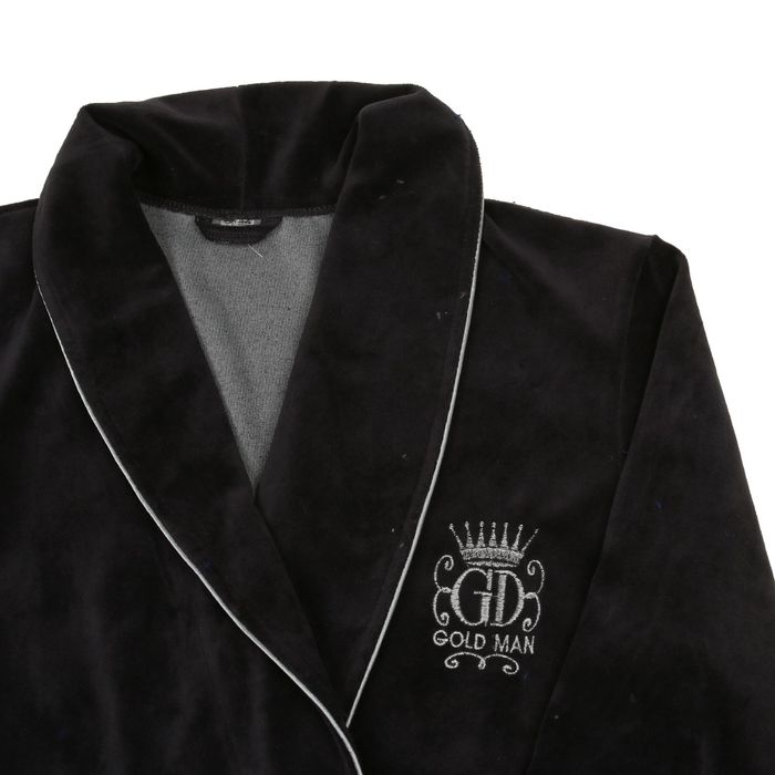 Халат мужской м 2 темно-серый, р-р 52