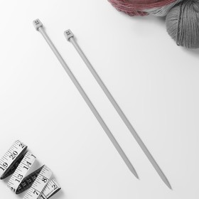Спицы для вязания, прямые, с тефлоновым покрытием, d = 8 мм, 35 см, 2 шт от Сима-ленд
