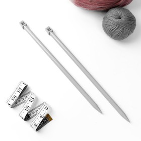 Спицы для вязания, прямые, с тефлоновым покрытием, d = 12 мм, 35 см, 2 шт от Сима-ленд