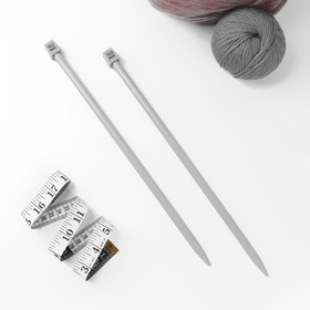 Спицы для вязания, прямые, с тефлоновым покрытием, d = 10 мм, 35 см, 2 шт от Сима-ленд