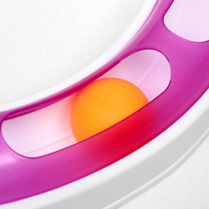 Игрушка для кошек 2 в 1 "Круг и волна" с шариком