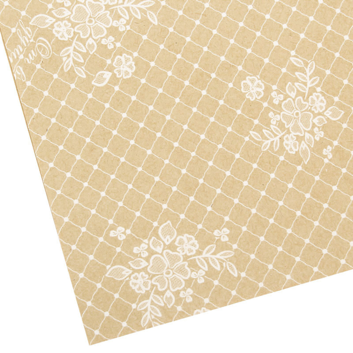 Бумага упаковочная крафтовая «От всей души!», 50 × 70 см