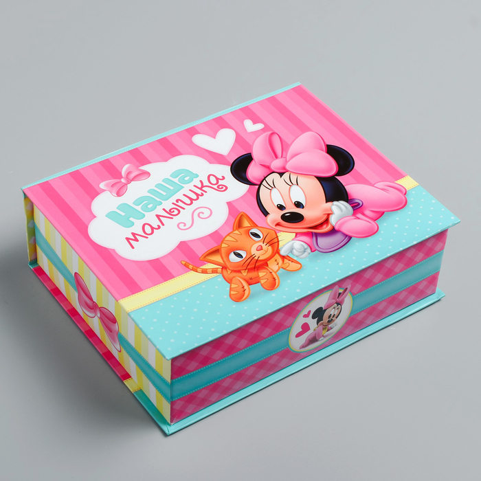 Набор для новорожденных в коробке-шкатулке "Наша малышка", Дисней Бейби Минни Маус