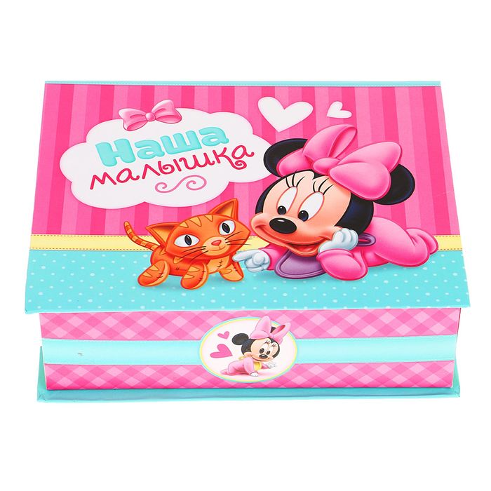 Набор для новорожденных в коробке-шкатулке "Наша малышка", Дисней Бейби Минни Маус