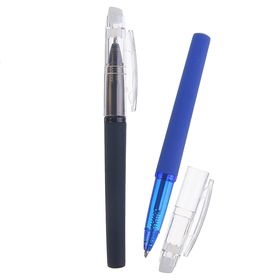 Ручка шариковая со стираемыми чернилами 0,8 мм, стержень синий, прорезиненный корпус, МИКС (штрихкод на штуке)