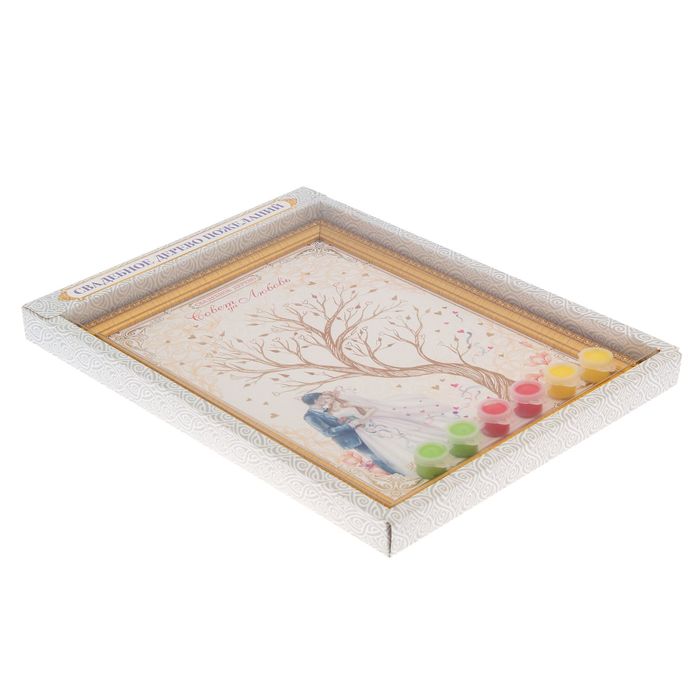 Свадебное дерево пожеланий в рамке "Жених и невеста"