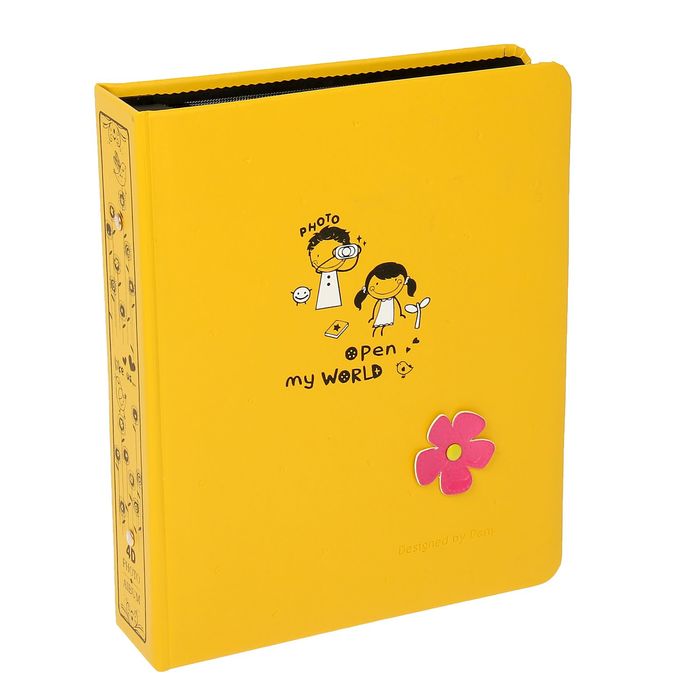 Фотоальбом на 200 фото 10х15 см "Стильный" в коробке, МИКС