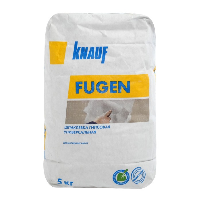 Шпатлевка гипсовая универсальная Кнауф Фуген (Knauf Fugen) 5кг шпатлевка фасадная универсальная kratex 4 5кг