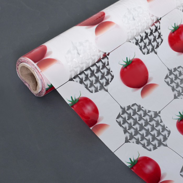 Клеенка ПВХ, ширина 137 см "Томат", рулон 30 м