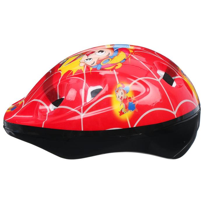 Шлем защитный OT-502 детский, размер S, 52-54 см, цвет красный