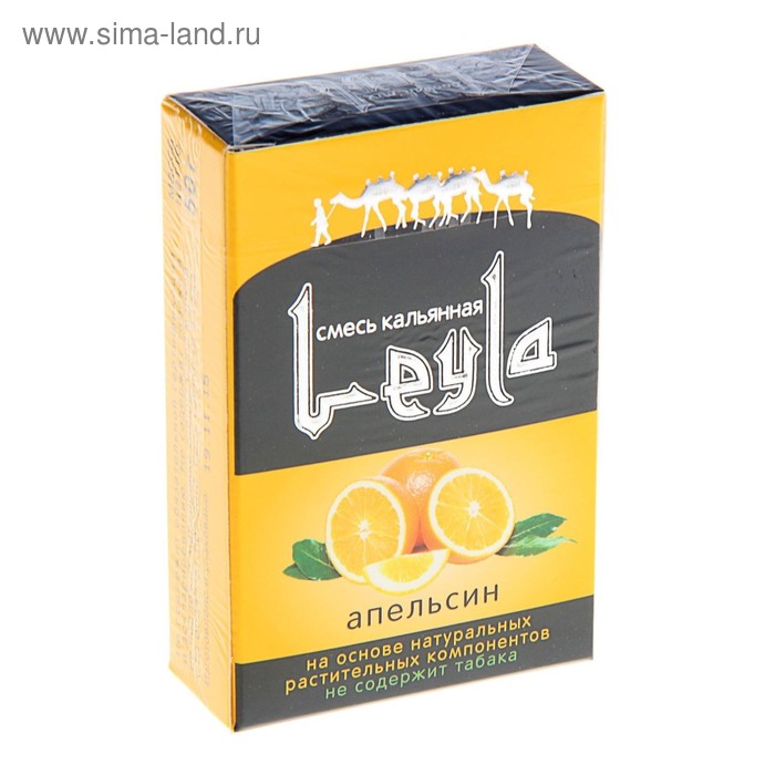 

Безникотиновая смесь для кальяна Leyla "Апельсин", 50 г