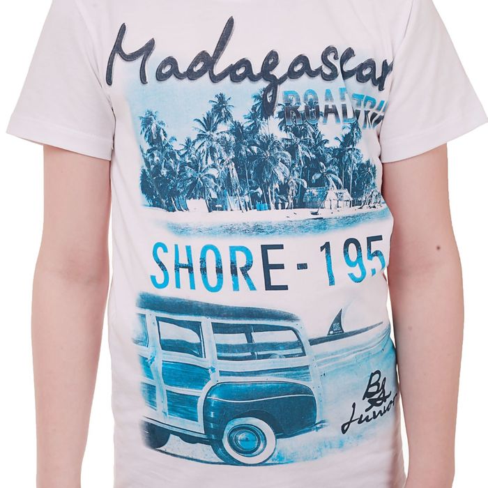 Футболка для мальчика, рост 140 см (10 лет), цвет белый (арт. Н029)