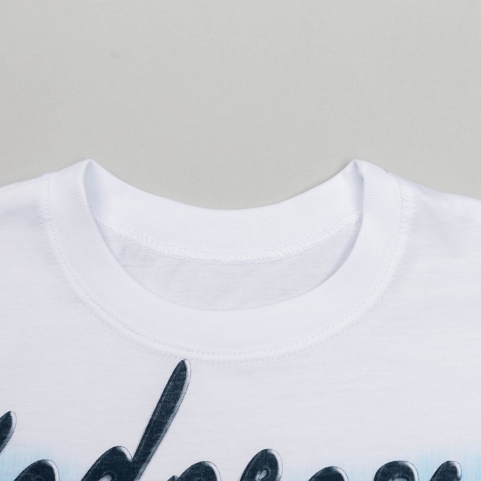 Футболка для мальчика, рост 122 см (7 лет), цвет белый (арт. Н029)