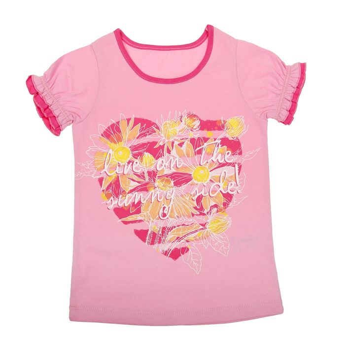 Футболка для девочки, рост 110 см, цвет розовый Л205_Д