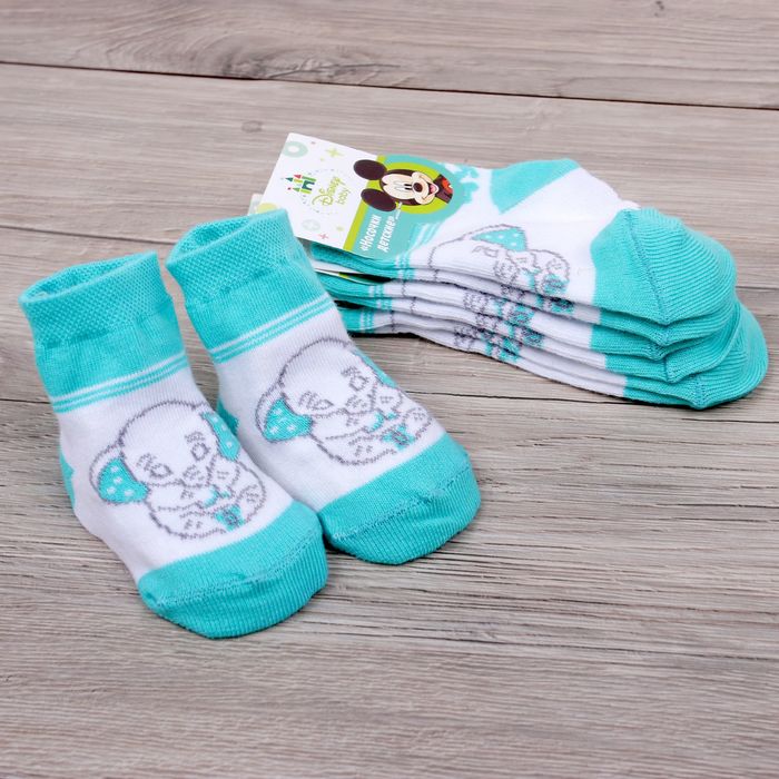Носки детские "Дисней беби: Дамбо-чудо", 10-12 см, 9-12 мес., 100% хлопок