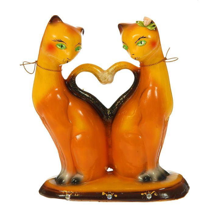 Копилка "Багирки сердце" малая, глянец, рыжий, микс