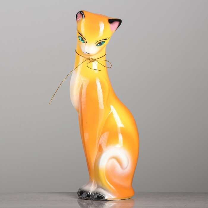 Копилка "Багира" малая, глянец, рыжая