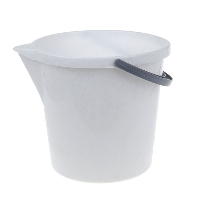 Ведро с носиком 12 л, цвет мраморный