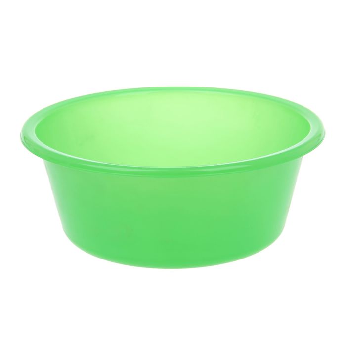 Таз пластиковый 4 л "Кливия", цвет зеленый