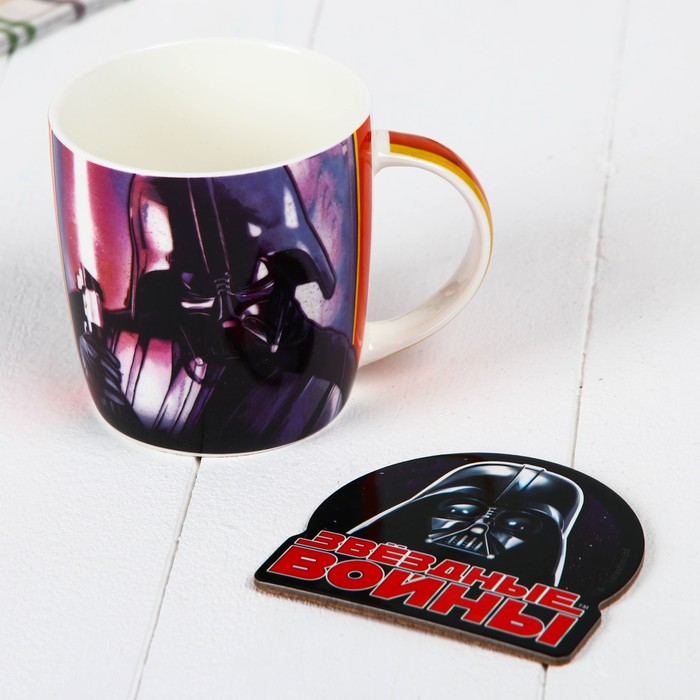 Набор кружка с подставкой "Звездные войны", 350 мл