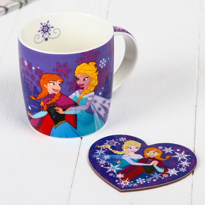 Набор кружка с подставкой "Ты самая лучшая" Холодное сердце, 350 мл