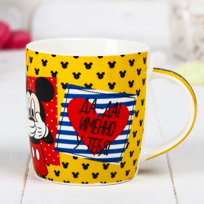 Набор кружка с подставкой "Отличный день" Микки Маус, 350 мл
