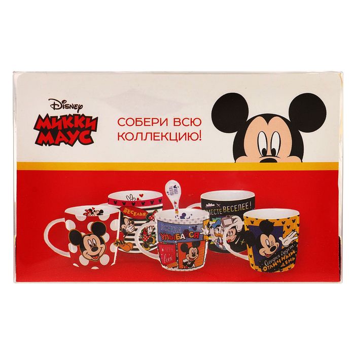 Набор кружка с подставкой "Отличный день" Микки Маус, 350 мл