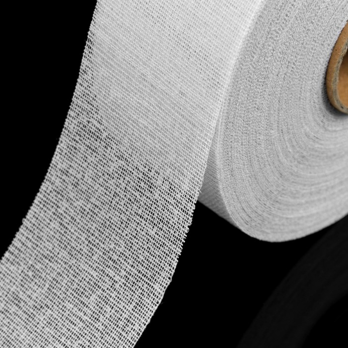 Лента корсажная клеевая, 50мм, 25м, цвет белый