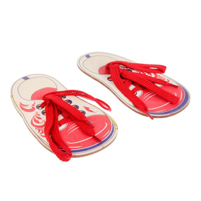 Шнуровка "Ботинки хохлома"