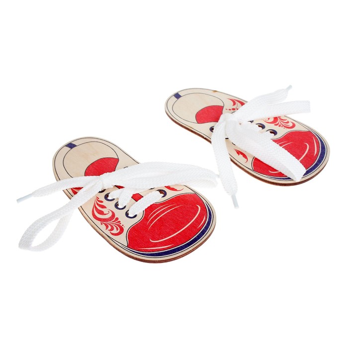 Шнуровка "Ботинки хохлома"