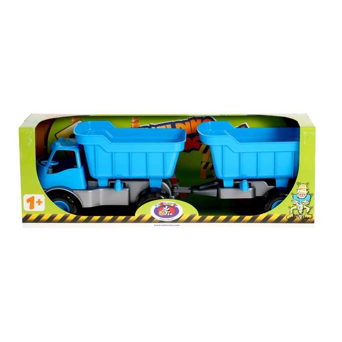 Автомобиль-самосвал ACTIVE, с прицепом, МИКС