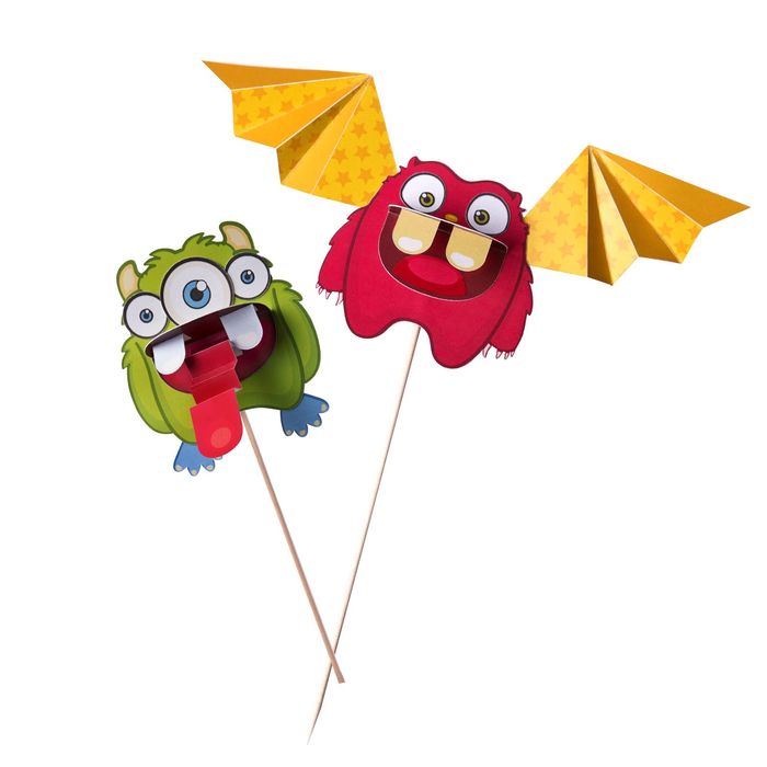 Аппликация бумагой "Монстры" для самых маленьких + липкая лента