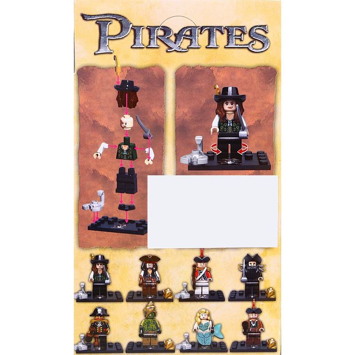 Конструктор «Пират» с аксессуарами, количество деталей 10-13, МИКС